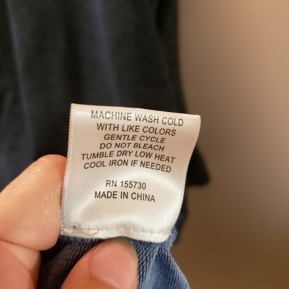 Jane and Delancey Chambray Long Sleeve Shift Dress - Picture 7 of 7